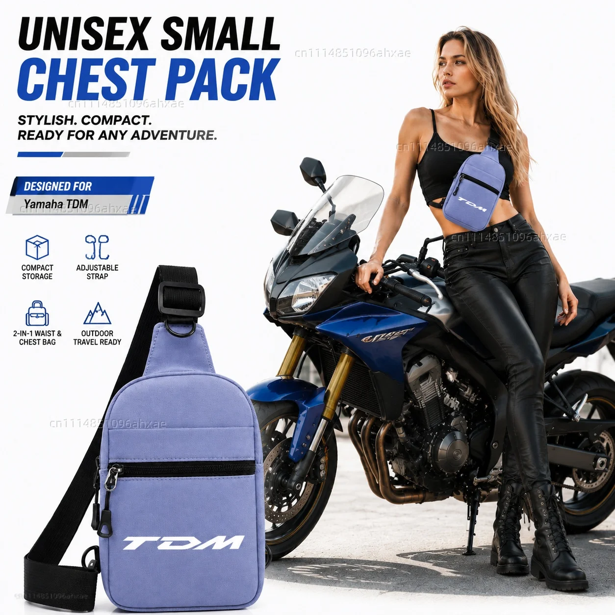 

Motorcycle 2In1 Multi-functional Waist Bag Chest Bag Outdoor Travel Bag For Yamaha TDM 850 1991-2001 TDM 900 2002-2013