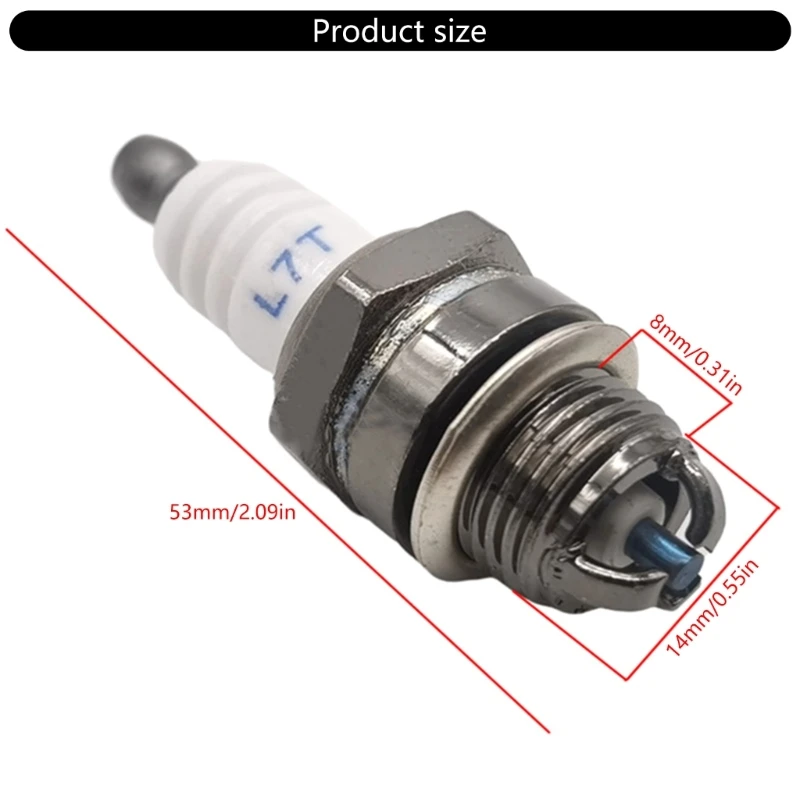 Свечи зажигания L7T для 2 тактов 33cc 43cc 47cc 49cc карманный велосипед, скутер, бензопила, триммеры, триммеры, газонокосилка,