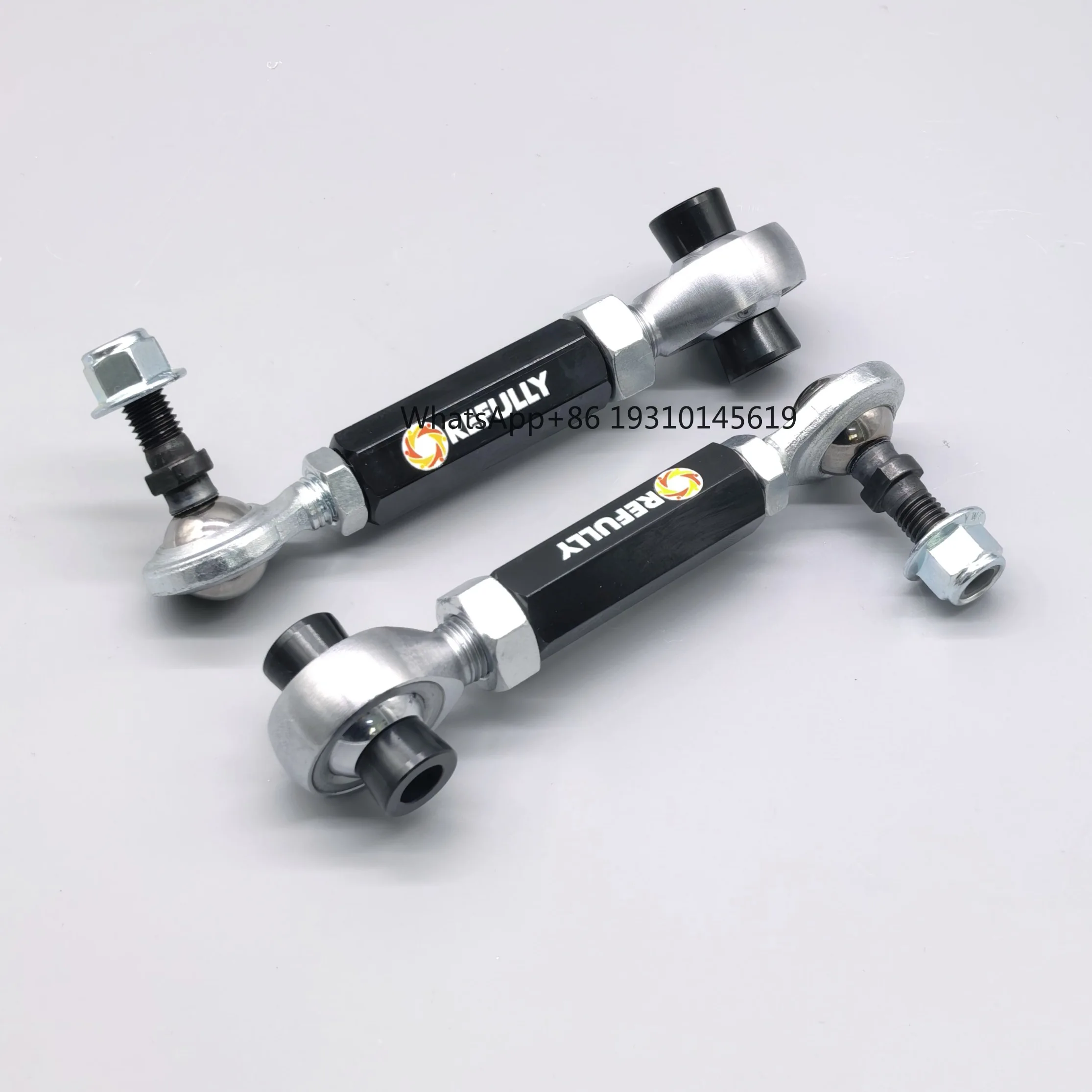 For BMW F80 F82 F87 G80 G82 G87 Adjustable Rear Sway Bar End Links | Teflon-Lined FK Bearings | 6061-T6 Aluminum