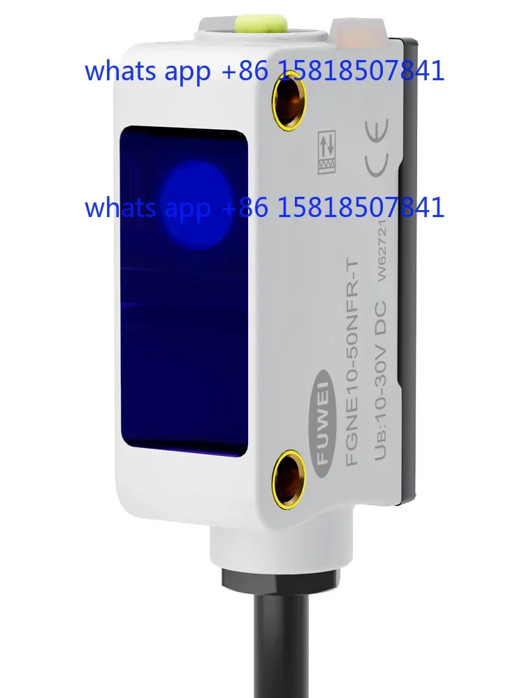 Specular reflection photoelectric switch sensor FGNE10-50NFR-T square transparent object induction electric eye