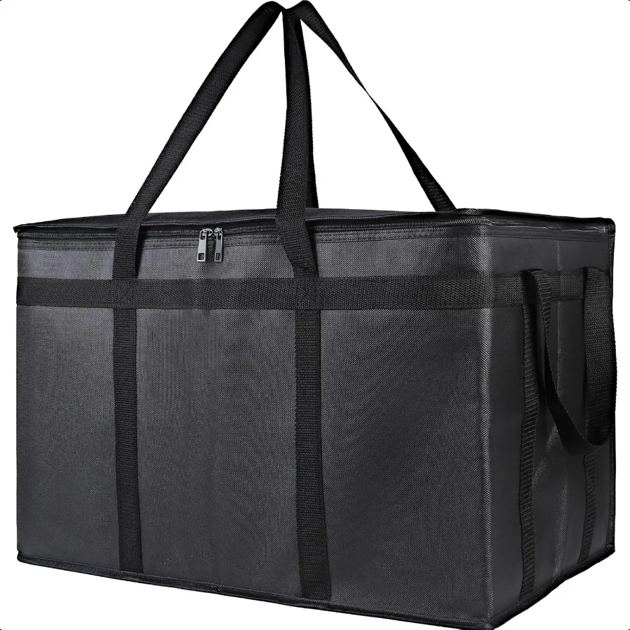 

Insulated Food Delivery Bag XXXL Pizza Delivery Bags for Hot and Cold Food Commercial Large Capacity Reusable Warming Bag Cater