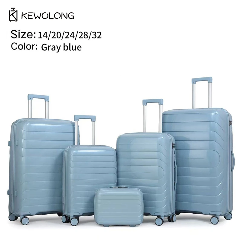 5 Piece Hardside Spinner Luggage Set with TSA Lock, Lightweight Durable Suitcase 14/20/24/28/32 Inch, Carry On Travel Suitcase