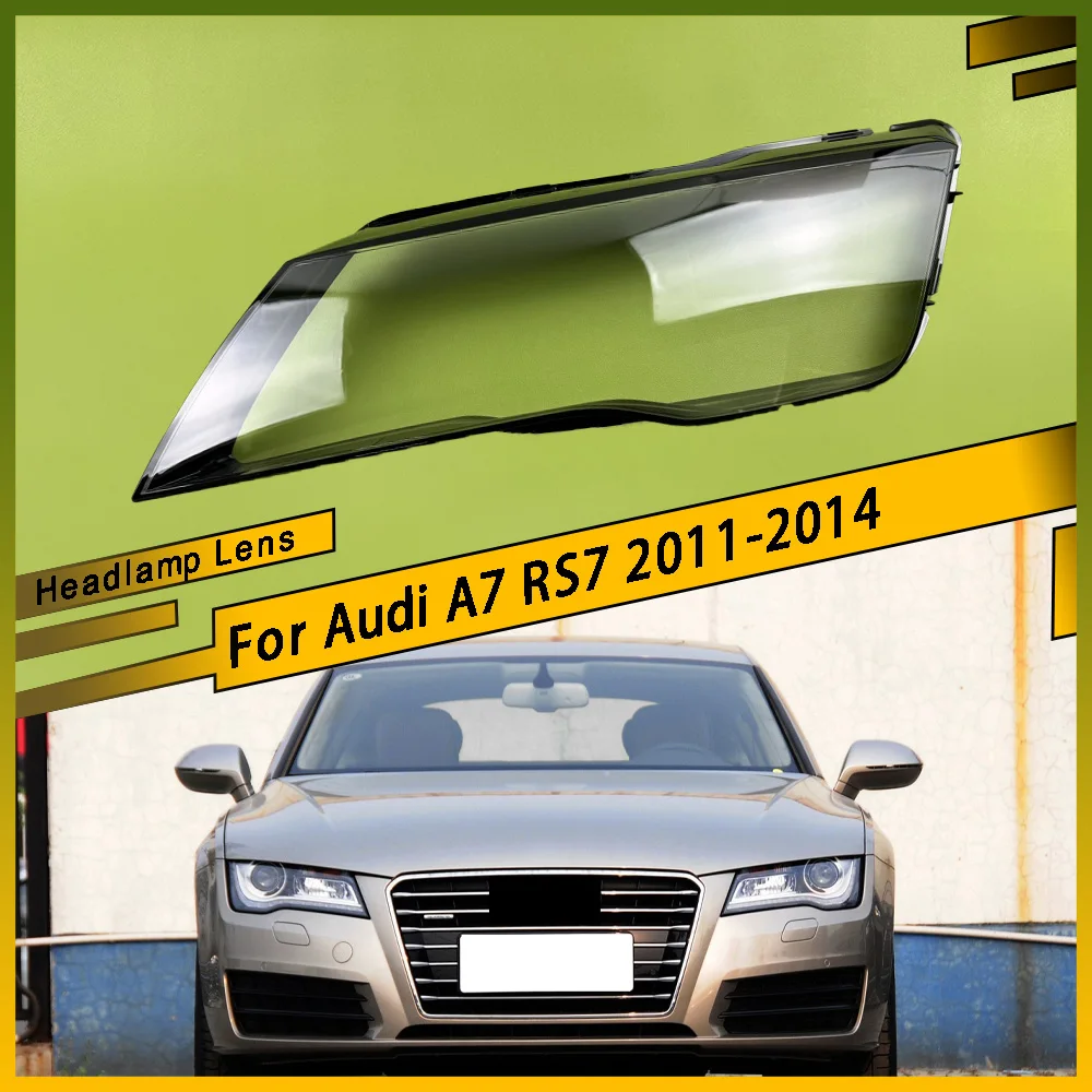 

Auto Head Light Caps Transparent Lampshade Lamp Shade Front Headlight Cover Glass Lens Shell For Audi A7 RS7 2011 2012 2013 2014