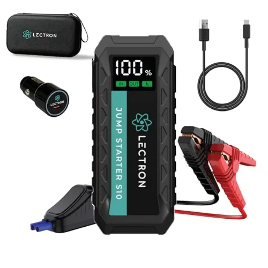 

Portable 4000A Car Battery Jump Starter 12V Jump Box with 60W USB-C Fast Charging 20000mAh Smart LED Display for Up to 10.0L Ga