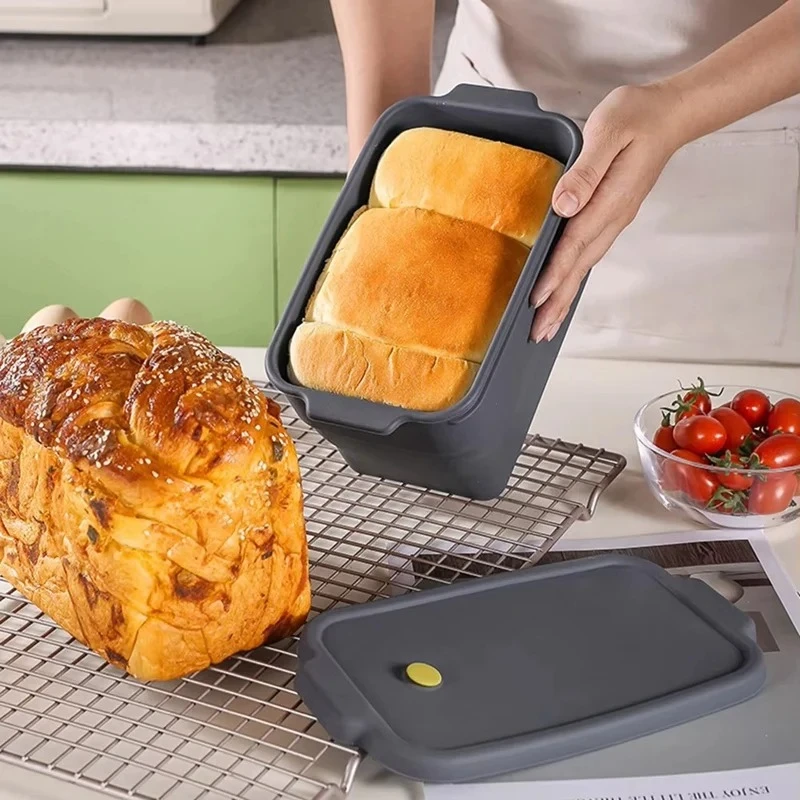 

Large Silicone Baking Mold Toast Bread Silicone Mould Folding Non-Stick Oven Tool Bakeware Cake Baked Pan Kitchen Accessories