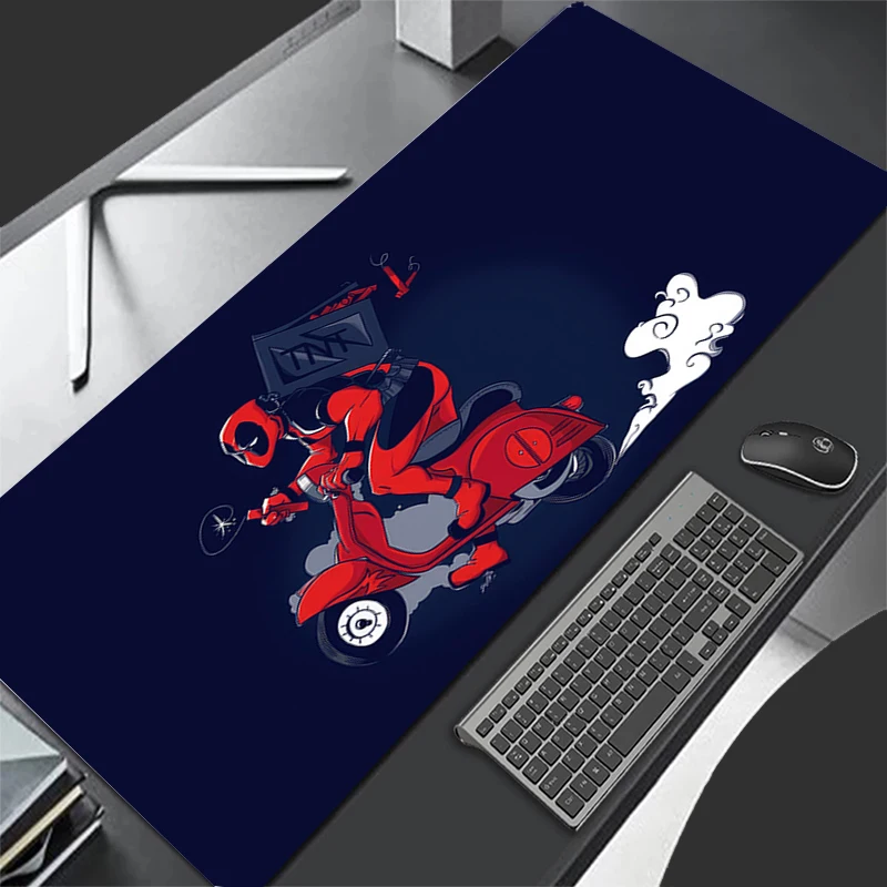 New Mouse Pad Deadpool Large Keyboard Mousedesk Pad non-slip Rubber Gaming Mousepad 900x400 Laptop Mouse Carpet Game Table Mata