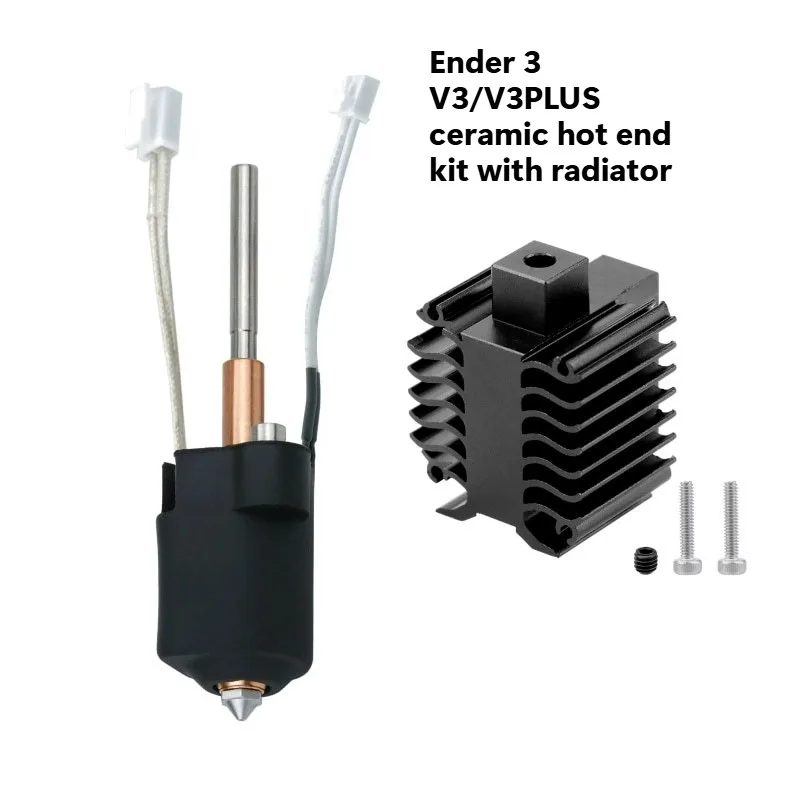 3D Printer Parts FOR Ender 3 V3/V3PLUS Integrated Nozzle Ceramic Hot End Heating Block Kit