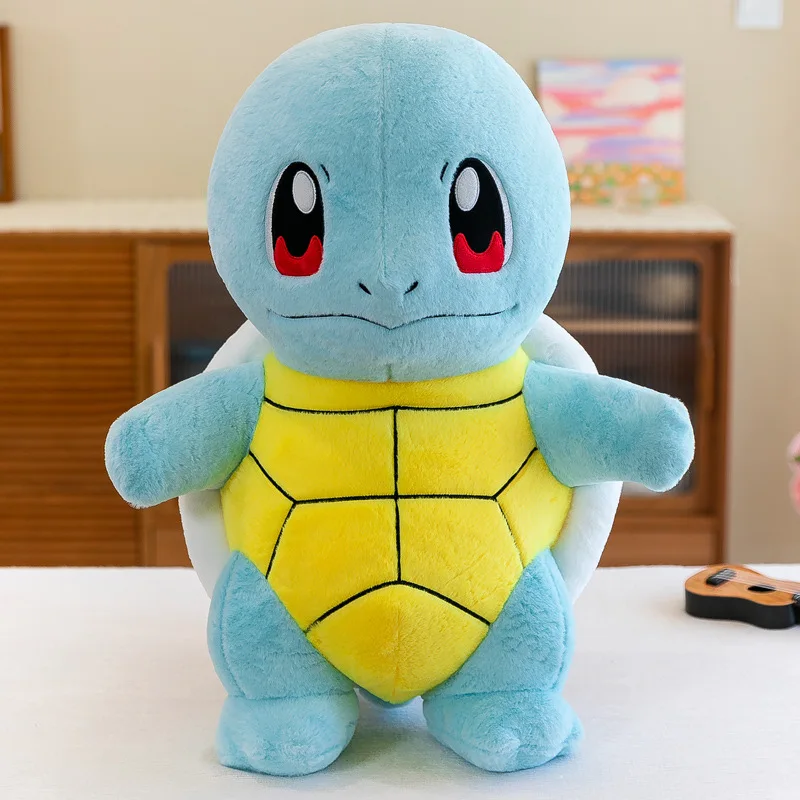 30-60cm Cartoon Squirtle Pokemon Plush Toy Cute Anime Pokémon Squirtle Doll Squirtle Soft Stuffed Pillow Birthday Gifts for Kids