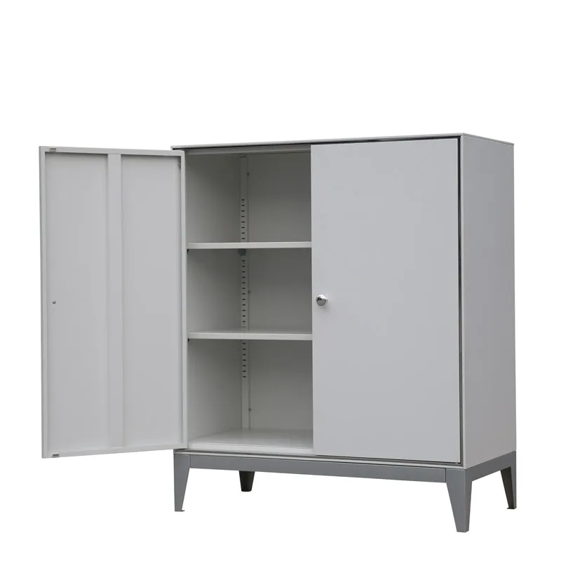 #￥Factory Directly Steel Living Room Office High Quality Modern Buffet Storage TV Nightstand Swing Door Storage Cabinet - view 3