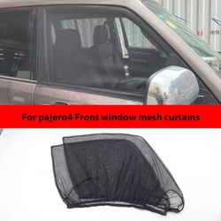 For Pajero 3 Pajero 4 Montero car window mesh curtain anti-mosquito breathable sunscreen car window screen sunshade