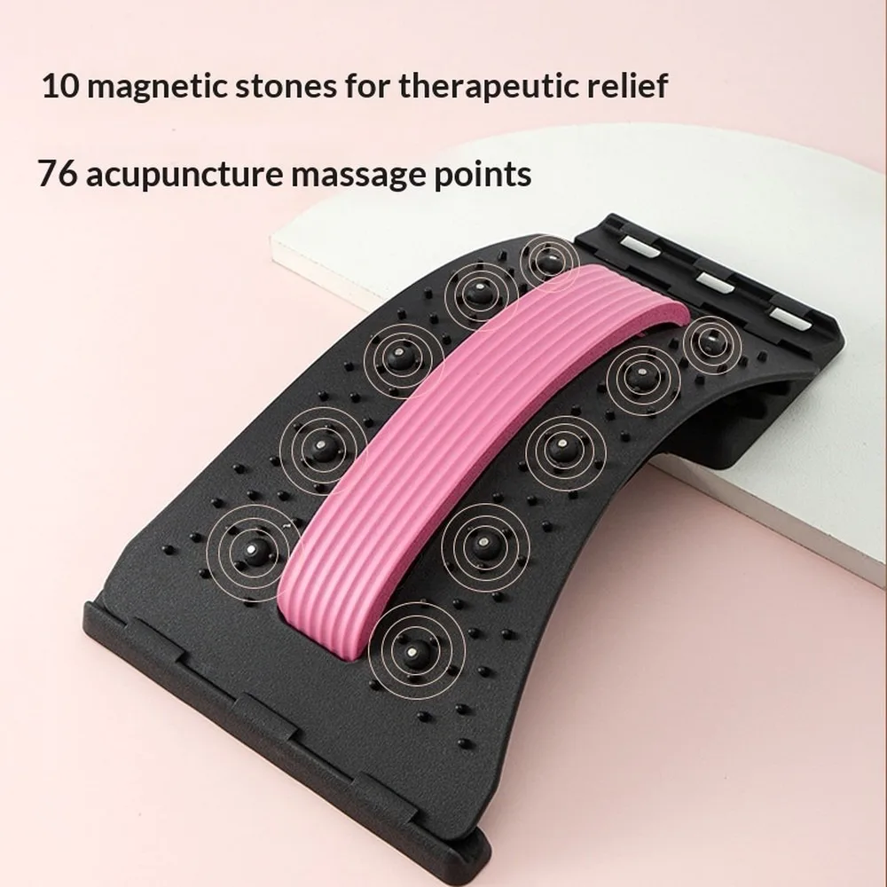 Magnetic Lumbar Traction Belt Back Stretcher Massager for Herniated Disc Pain Relief Acupoint Therapy