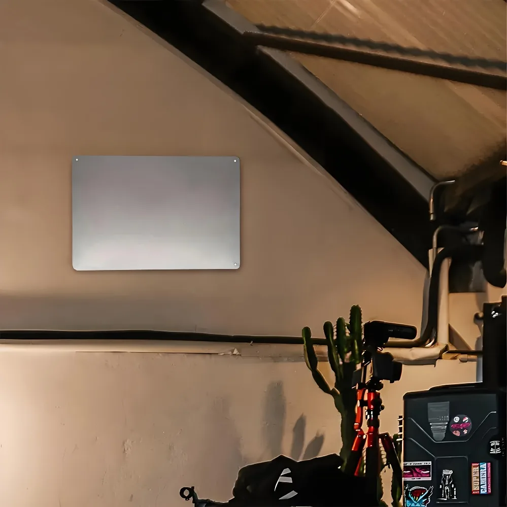 لافتة معدنية كلاسيكية من رعاة البقر مقاس 8 × 12 بوصة - قطعة واحدة مقاومة للماء ومثقوبة مسبقًا وسهلة التعليق، ديكور غربي مسطح ثنائي الأبعاد لمرآب بار المنزل، فريد من نوعه