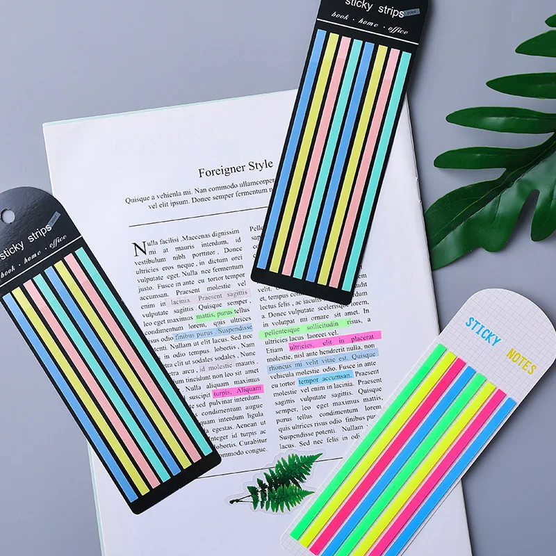 160 Sheets Retro Sticky Notes Mo Landi Ins Transparent Long  Notes Cute Pet Very Fine Index Stickers Memo Pad Kawaii Stationery