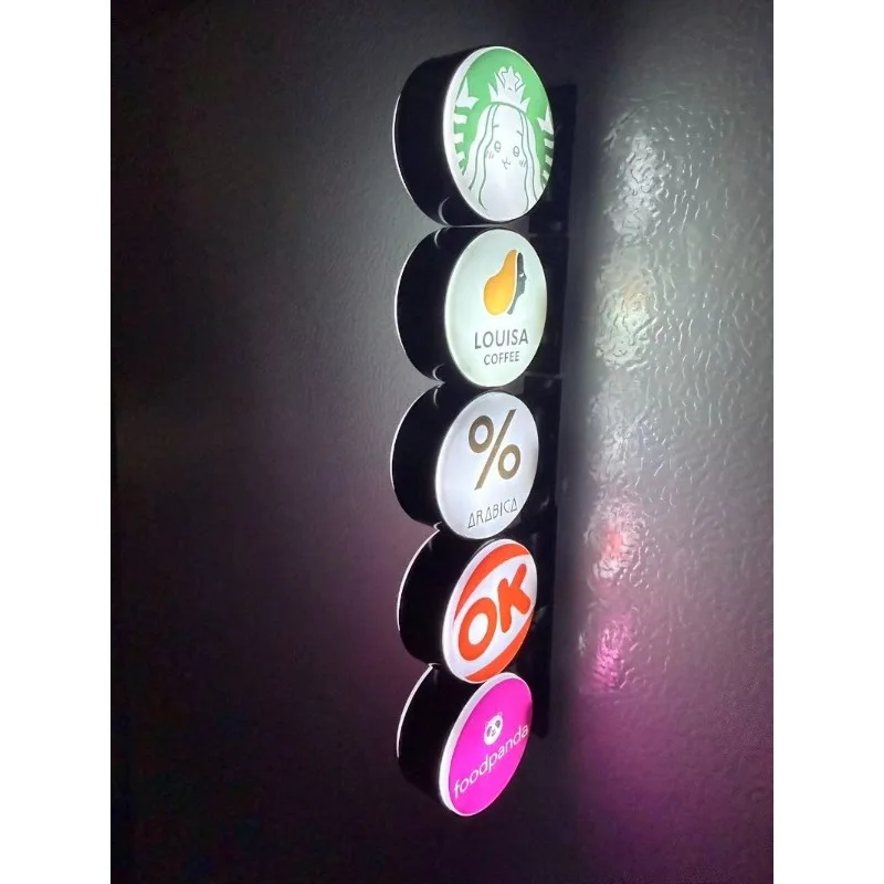 Hot Convenience Store Fridge Magnet Miniature Model Magnetic Decorate Night Light Atmosphere Light Glowing Signboard
