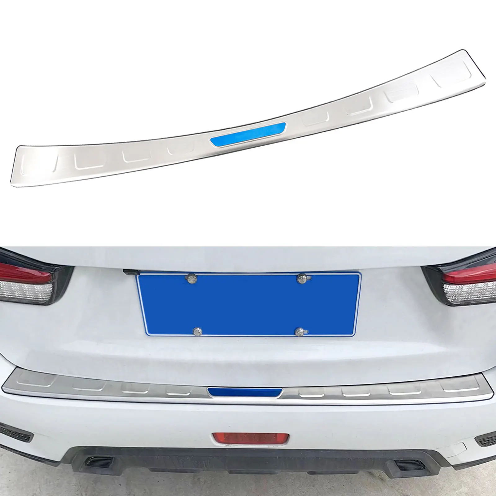 

For Mitsubishi Outlander Sport ASX RVR 2020-2021 Rear Bumper Guard Cover Molding Trim Strip Stainless Steel Parts