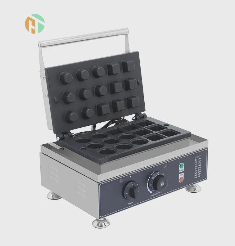 New15 Pcs Mini Egg Tart Machine Round Pastry Tart Tartlet Pie Shell Machine Maker Iron Ice Cream