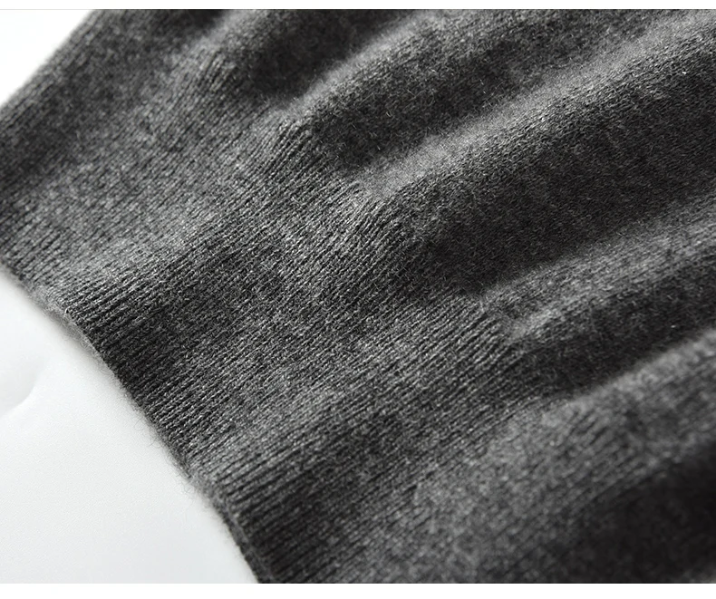 Autumn and winter 100% pure cashmere sweater men's V-neck sweater young business leisure warm sweater