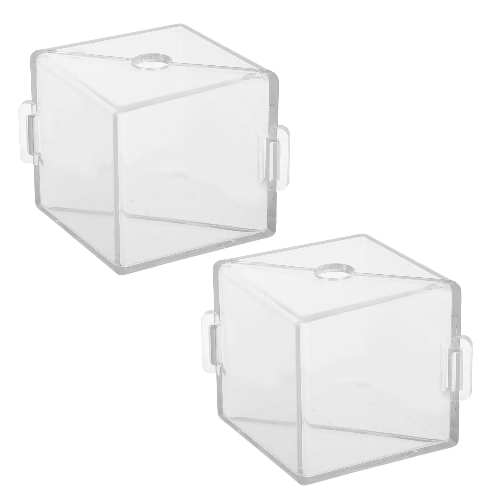 2Pcs Square Fruit Shaping Mold Transparent Tomato Shaper Reusable Garden Vegetable Forming Tool for Balcony Planters Square