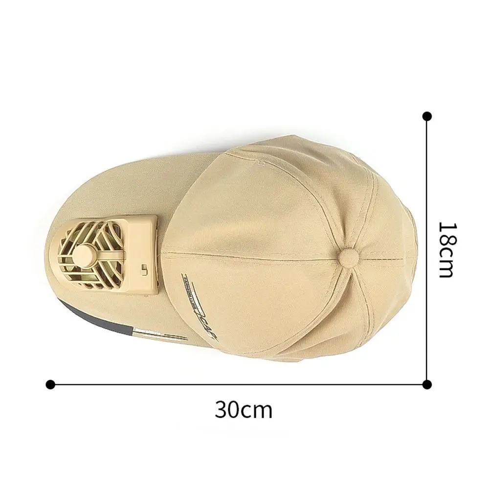 Fan Cooling Baseball Cap Sun Visors Outdoor Sport Cap Summer Breathable Sunscreen Hat For Women Men Camping Hiking Travel