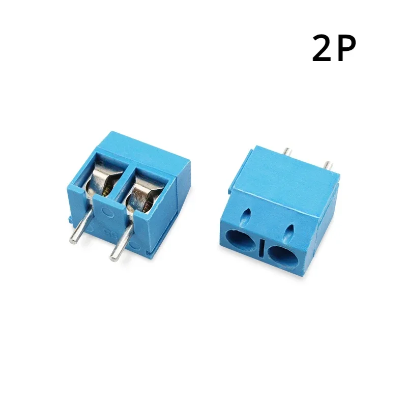 5/10PCS KF301 2P 3P 5.0mm Pitch Screw Wire Terminal Block KF301-5.0-2P 3P Straight Pin Spliceable Plug-in PCB Cable Connector