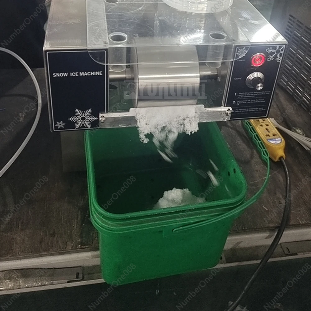 Commercial Ice Cream Machine 4 Tub Rainbow Color Shaved Ice Machine Snow Cone Maker Multifunction Cold Drink Equipment