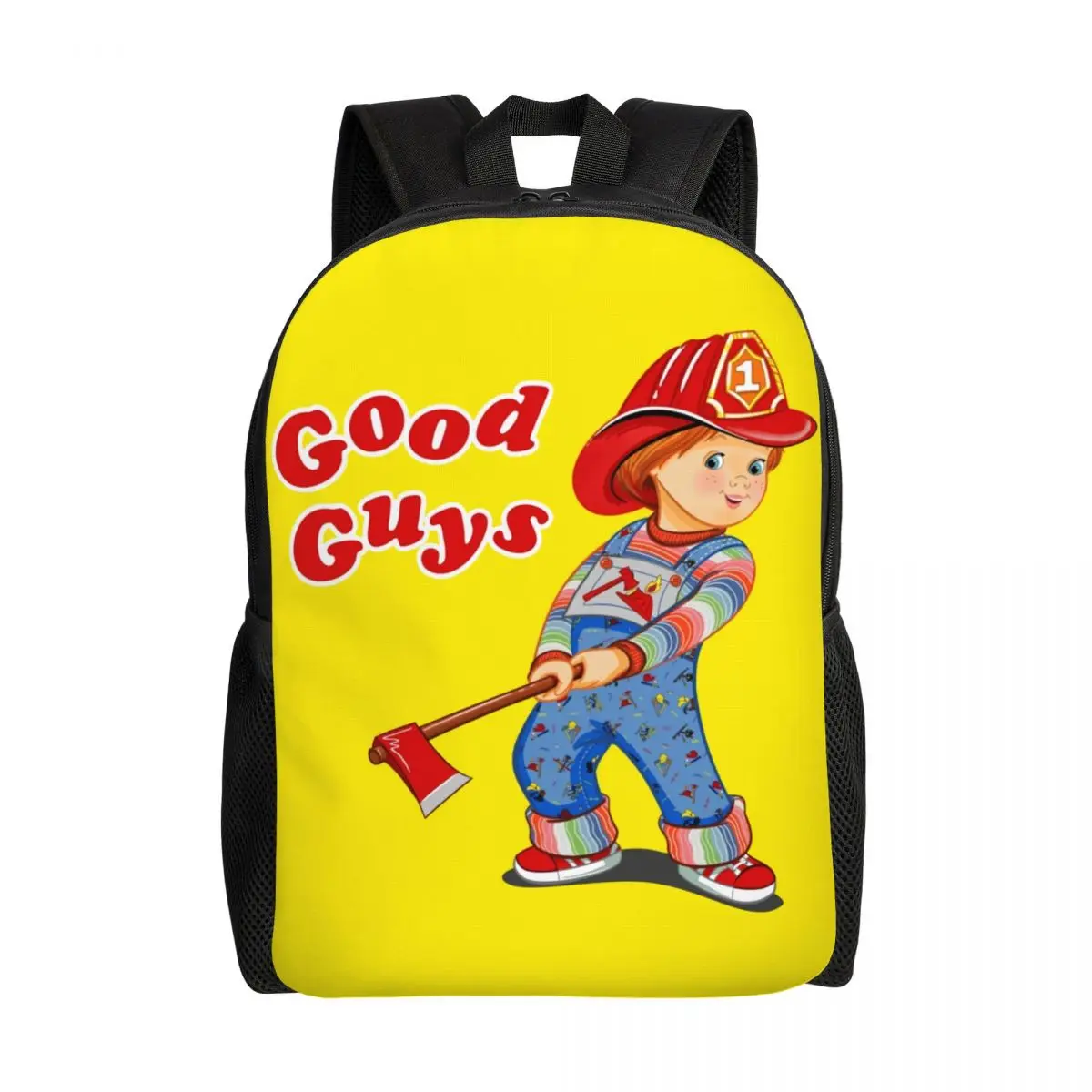 Good Guys Fireman Backpack for Girls Boys Child's Play Chucky College School Travel Bags Men Women Bookbag Fits 15 Inch Laptop