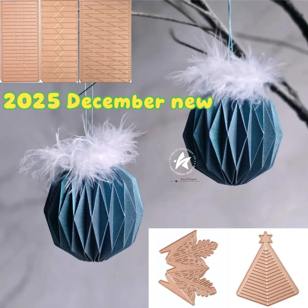 

Christmas Tree Stamps 2025 NEW Cutting Dies Scrapbook Diary Decoration Stencil Embossing Template DIY Greeting Card Handmade