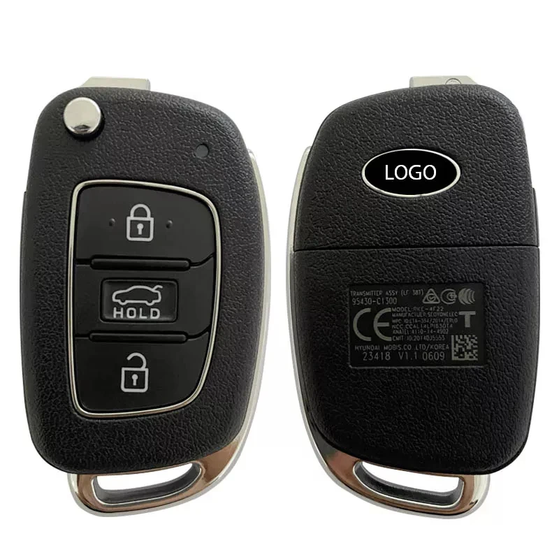 

CN020124 Original 3 Button 2018 Hyundai Sonata Genuine Flip Remote Key 433MHz 95430-C1300 4D60 Chip