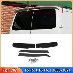 For VW T5 T5.1 T6 T6.1 2008-2021 Car Spoiler Double Door Barn Twin By Glossy Black Rear Spoiler Body Kit Auto Accessories Tuning
