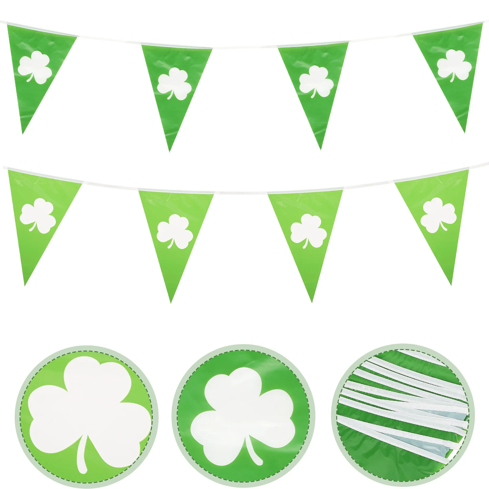 

Shamrock Bunting Sets Wreath Flag Fall Garland St Patrick Banner Party Hanging Decor Festive Party Bunting Pendant Pendant