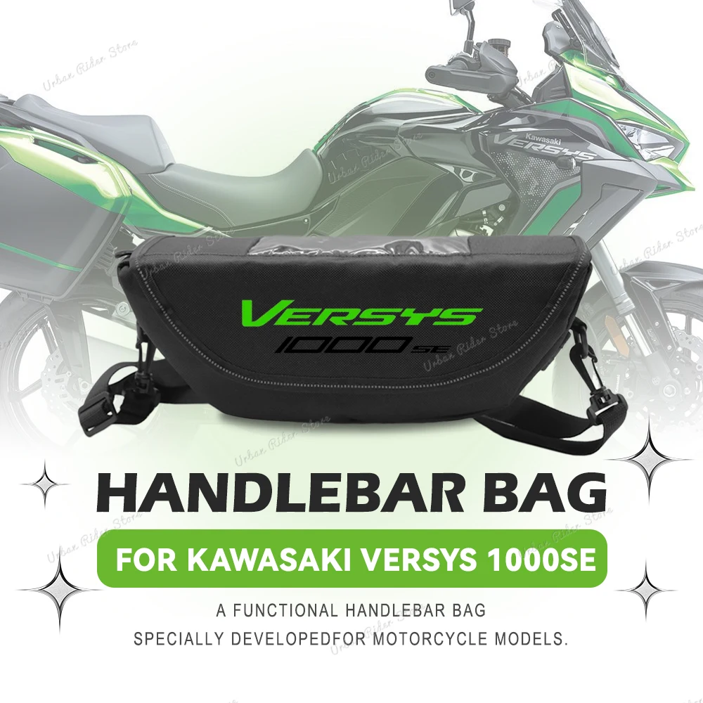 

For Kawasaki Versys 1000se Motorcycle Handlebar Travel Bag Motorcycle Waterproof And Dustproof Handlebar Storage Bag