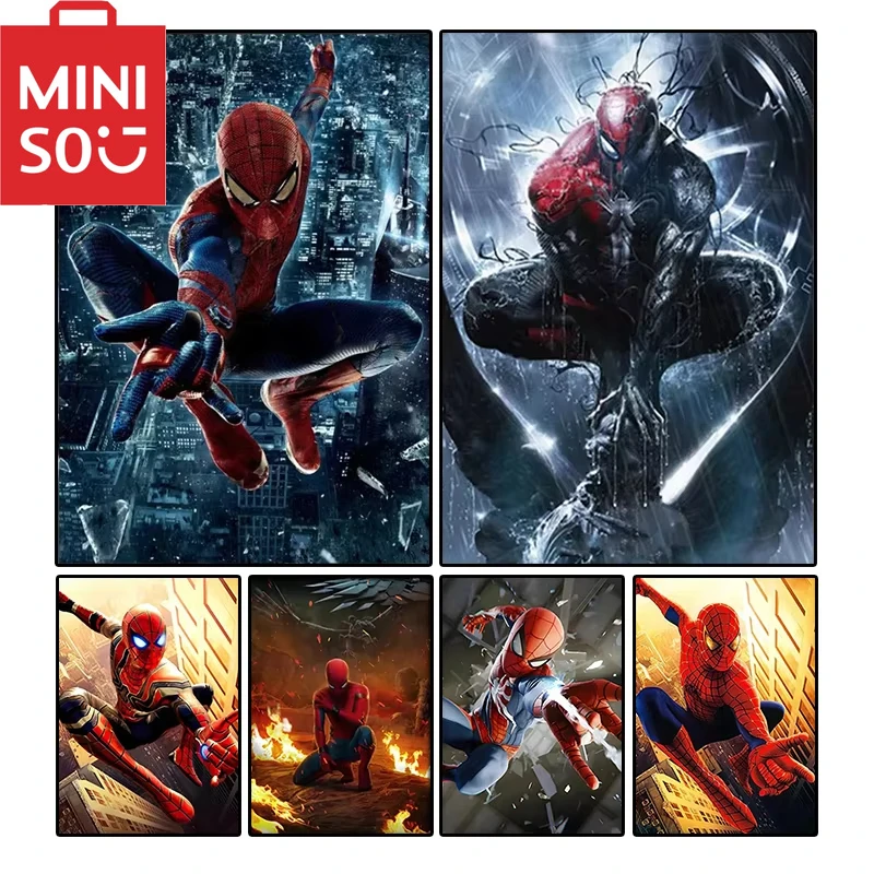 

MINISO картина маслом по номерам наборы Marvel Мстители супергерои рисунок холст DIY картины по номерам домашний декор