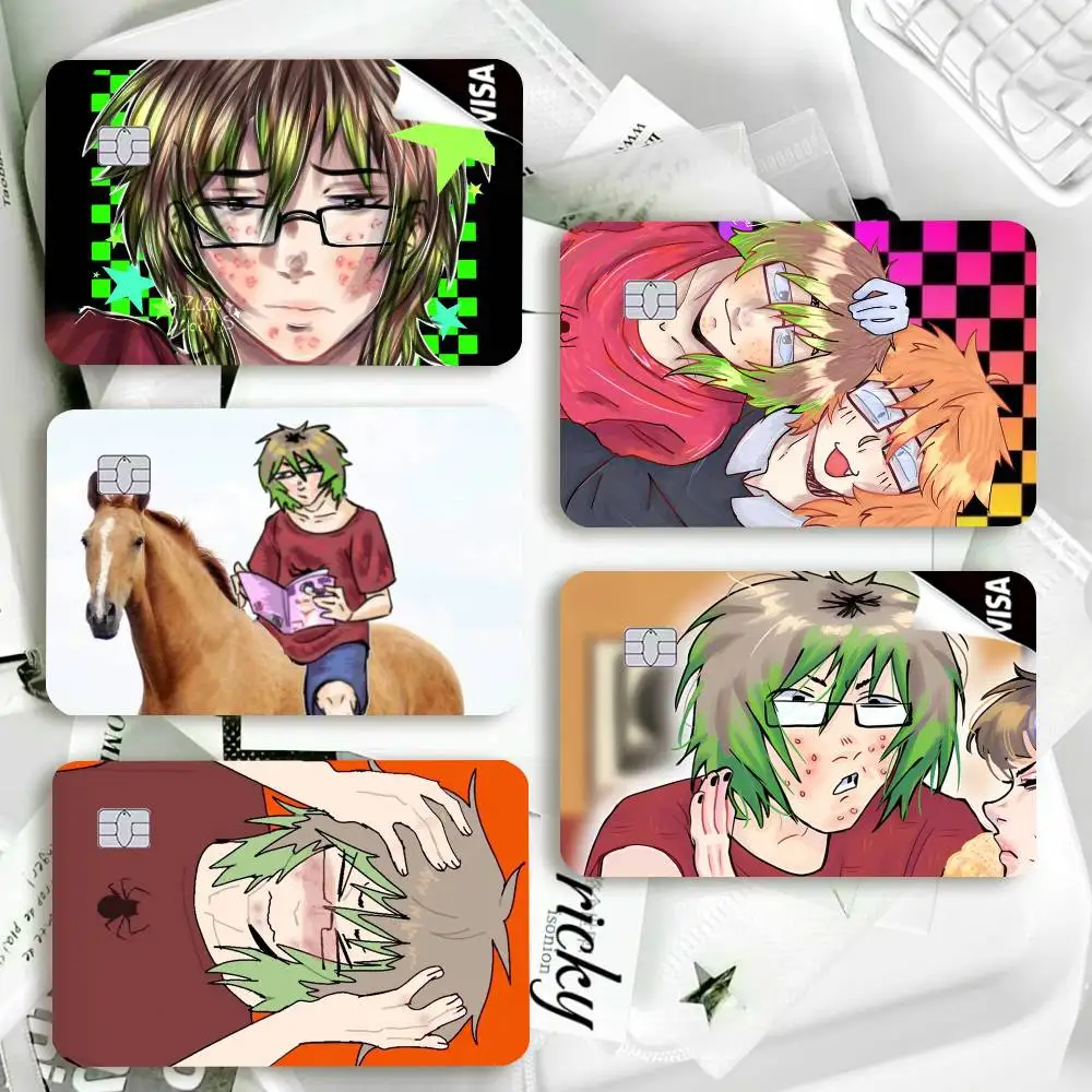 O-Oswaldo Looking Waterproof Film Skin Cover Credit Card Stickers Debit Front Bank Bus Pass