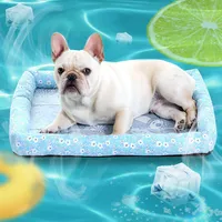 Pawstrip Pet Dog Cooling Mat Summer Dog Bed for Small Medium Large Dogs Breathable Ice Silk Cool Mat Washable Pet Kennel Rabbit