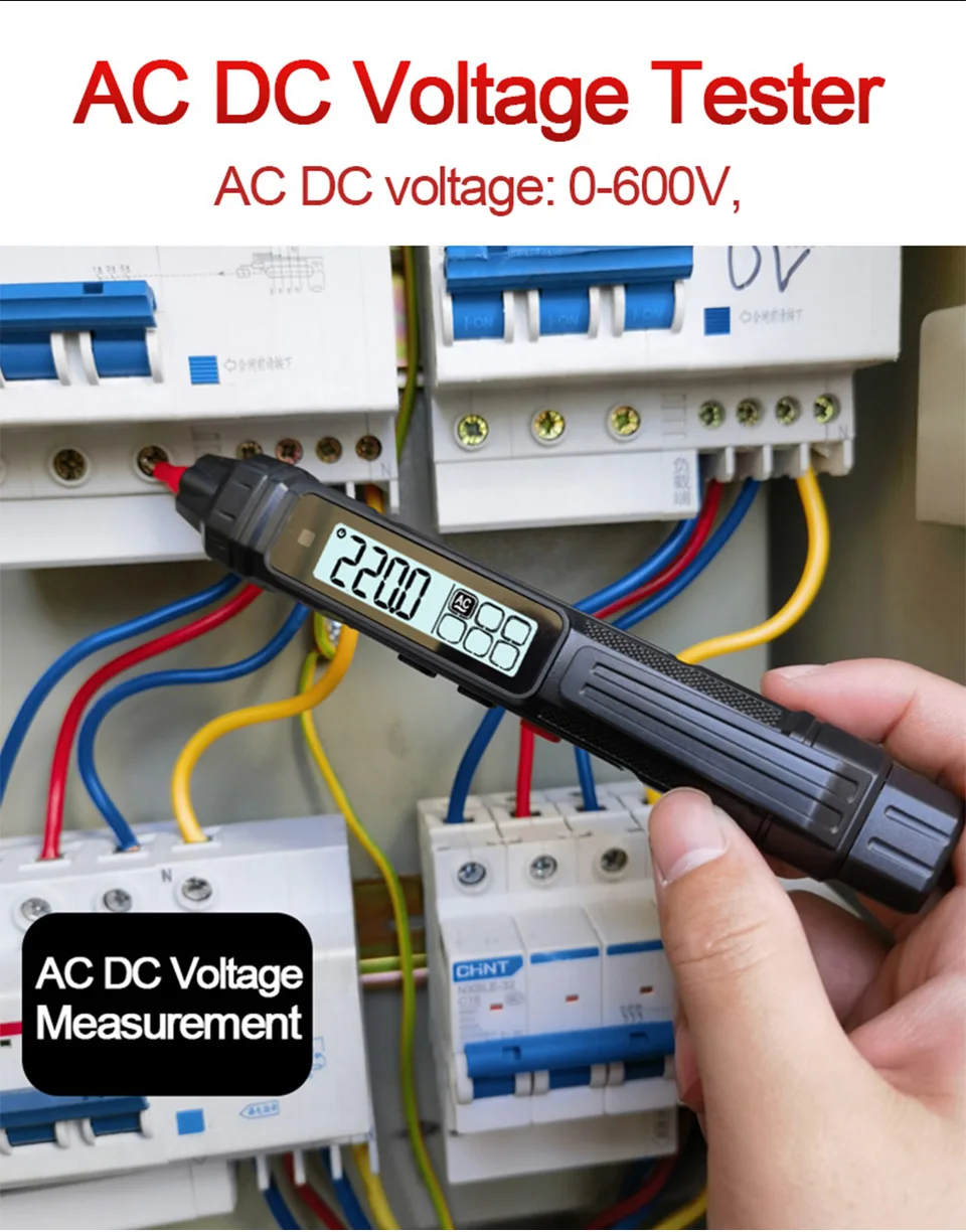 Stift Typ Smart Digital-Multimeter Nicht Kontaktieren Auto Bereich Spannung Detektor Multimetro Widerstand NCV Hohe Präzision Multimetre – Detail 5