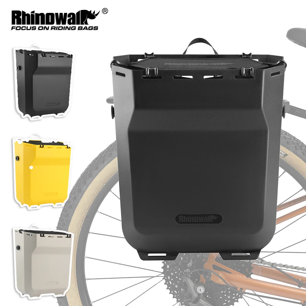 

Rhinowalk Bike Side Pannier Bag Quick Release 27L Travel Storage Saddle Basket Tail Bag Cycling Bikepacking Bicycle Accessories