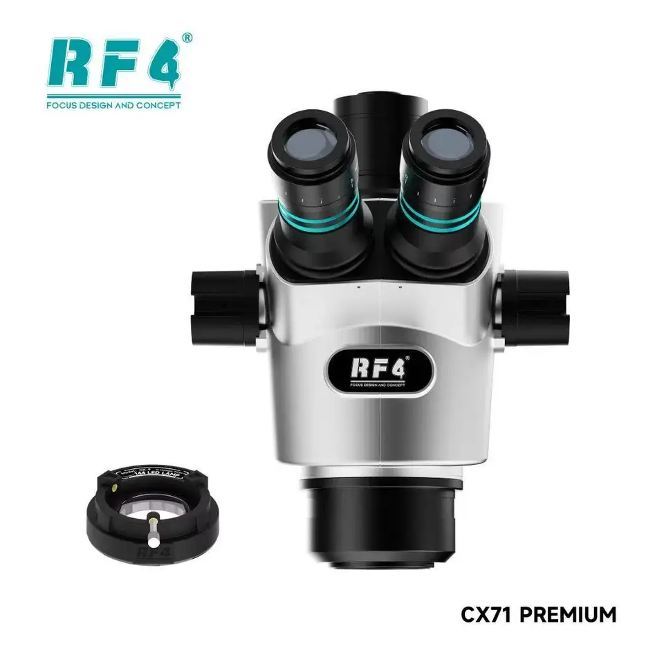 RF4 CX71 PREMIUM 30°C Ergonomic Trinocular Stereo Microscope Real