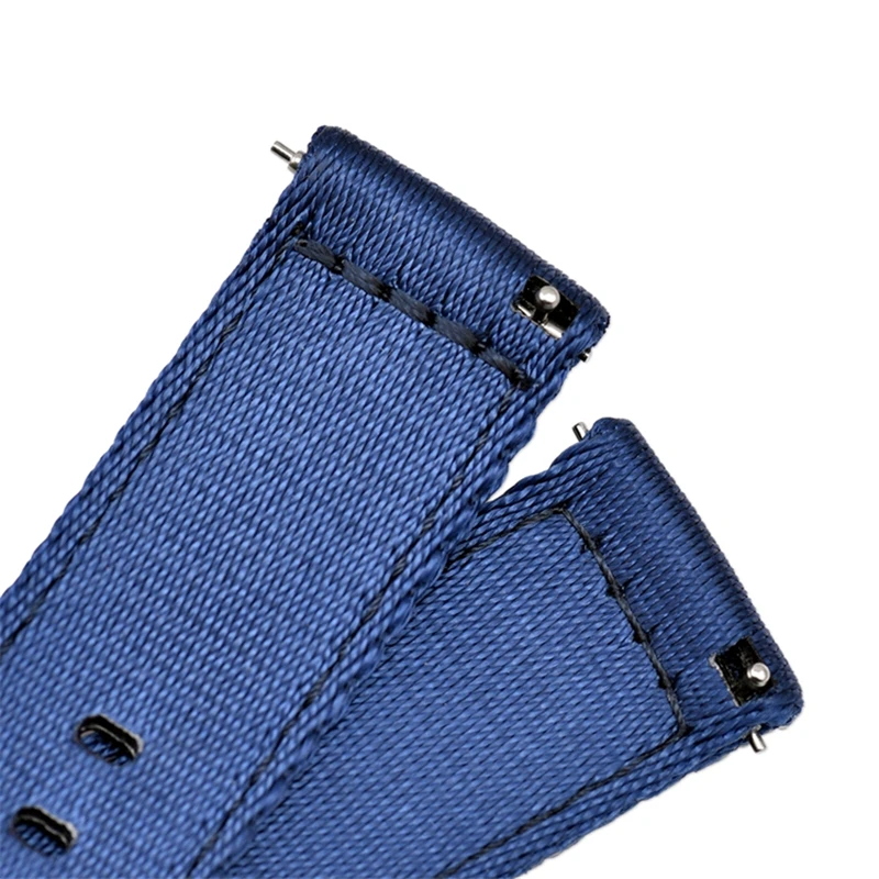 Canvas Nylon Strap 18mm 20mm 22mm 24mm Stainless Steel Buckle Quick Release Men Replace Bracelet Wrist Band Watch Accessories