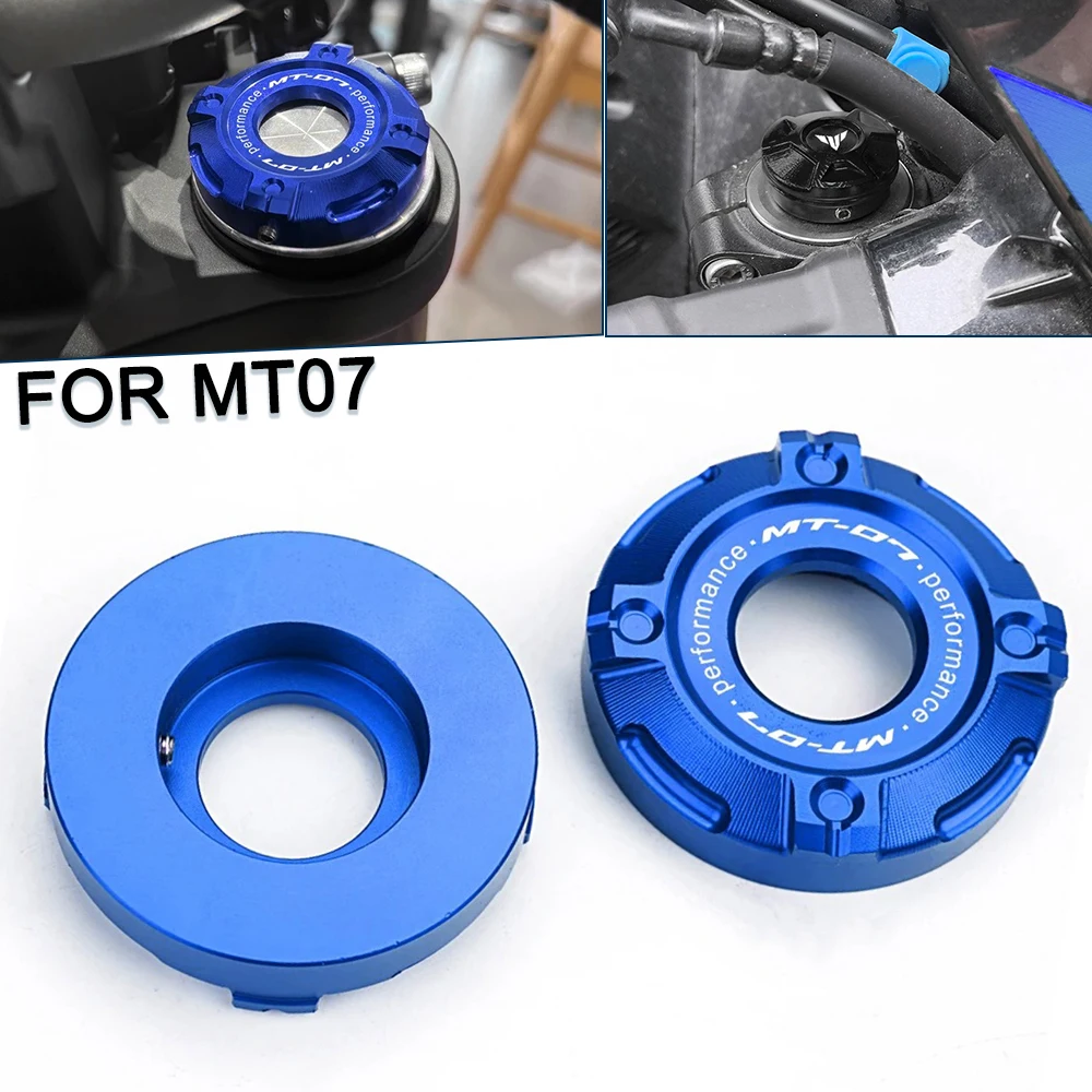 For YAMAHA MT-07 MT07 MT 07 2014-2023 2024 2025 Accessories Motorcycle Shock-absorbing Cap Three-Star Column Trim Cover Aluminum