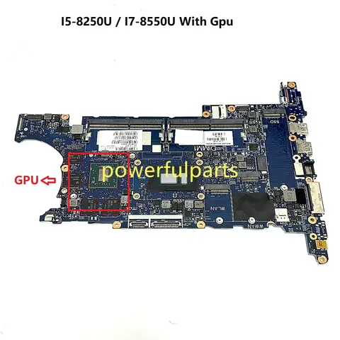 For HP EliteBook 840 850 G5 Motherboard L16119-601 L15519-601 L16126-601 6050A2945601 i5 i7 CPU On-Board Working Good