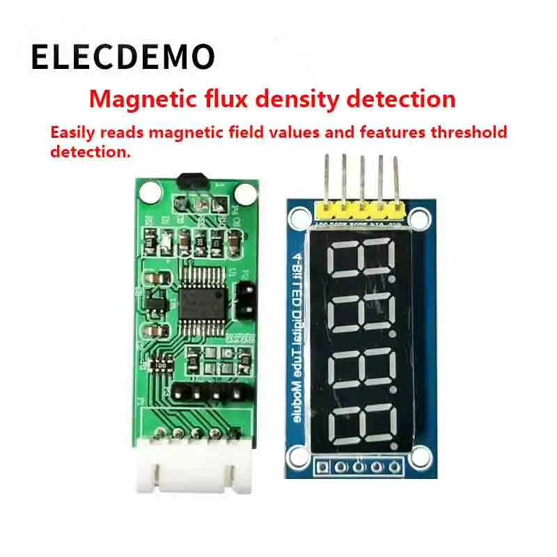 

Hall sensor module Magnetic field intensity detection Modbus protocol & AT protocol