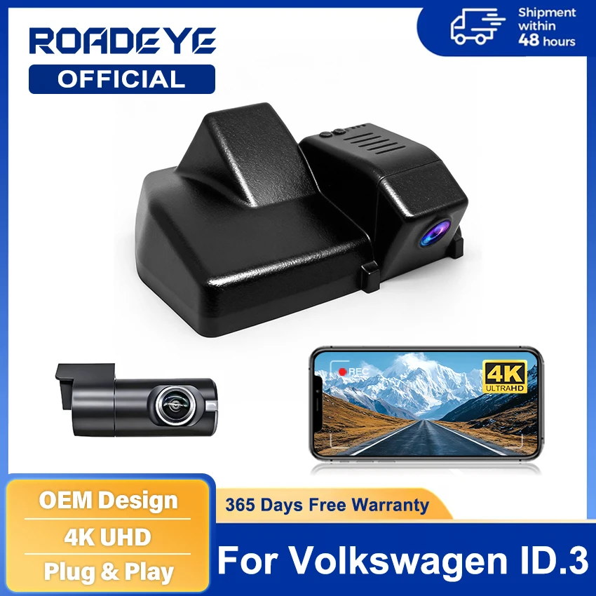Dash Cam 4K for Volkswagen VW ID.3 ID3 2024 2023 2022 2021 2020,Dashcam for Cupra Born,Car Accessories