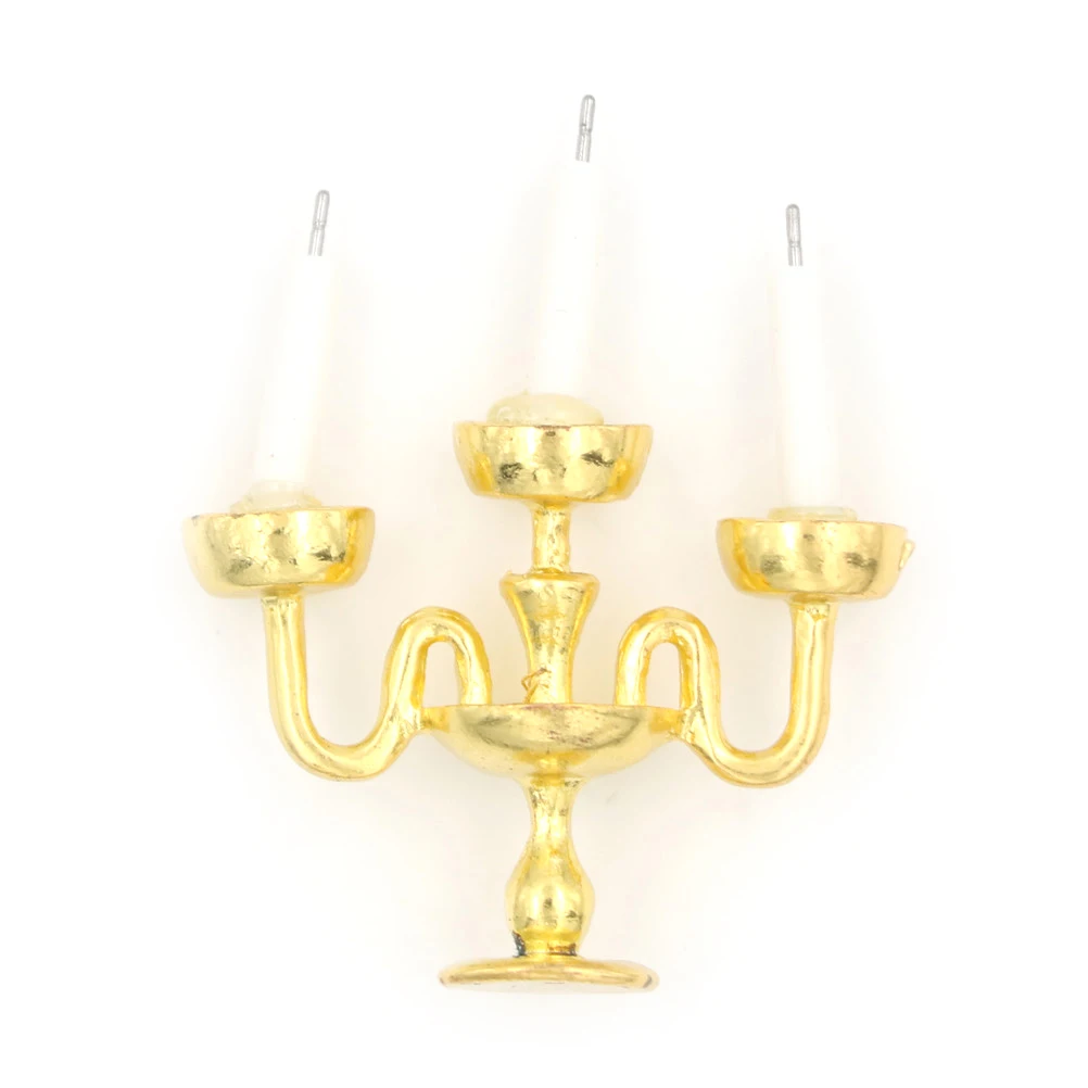 Neuankömmling Miniatur Puppenhaus Kerzenhalter Puppenhaus Miniatur Möbel Zubehör im Maßstab 1:12 so tun, als würde man Spielzeug spielen