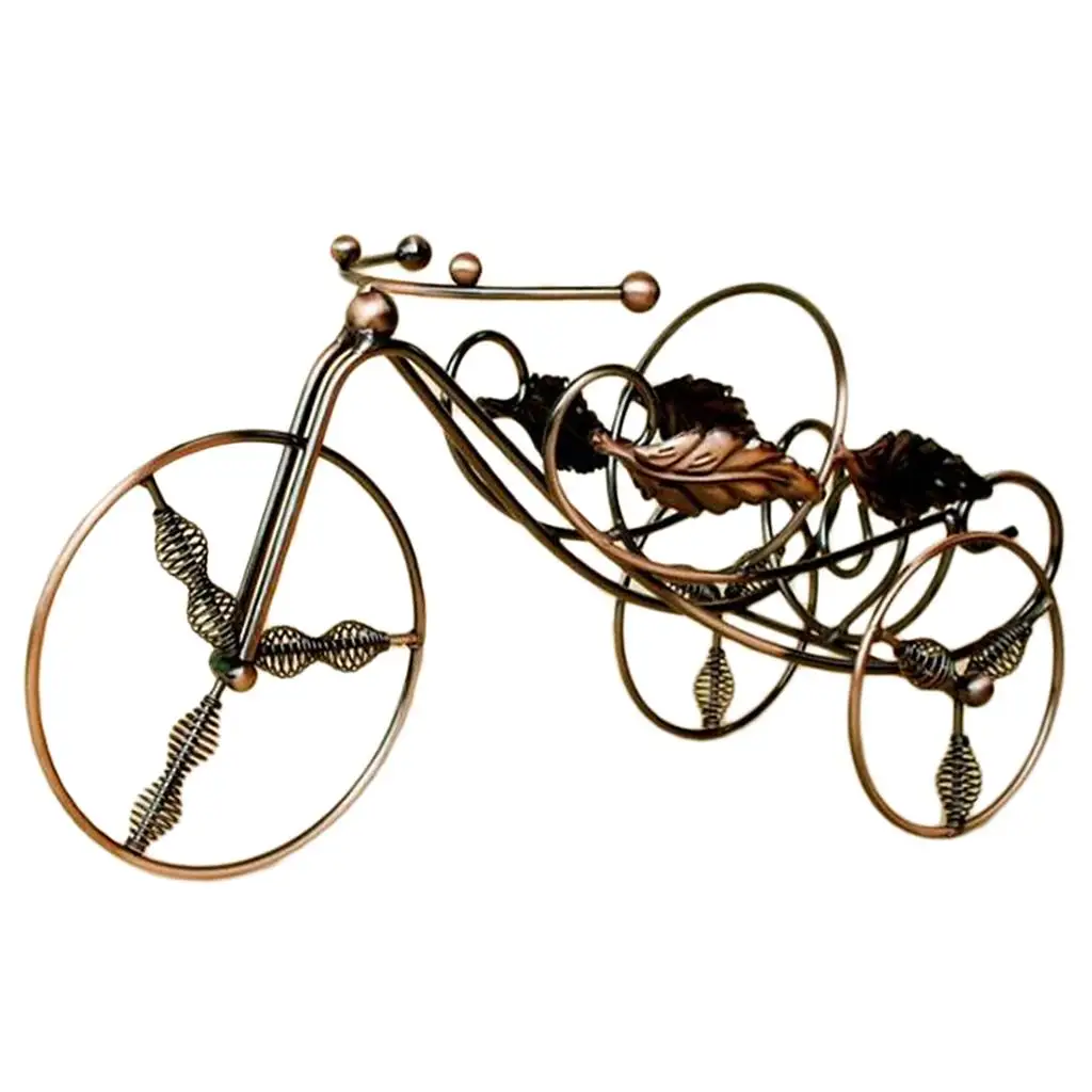 Tricycle Shaped Holder Rack Shelf Metal Sculpture Practical Home Decoration Crafts Bar Wedding Table Decorations