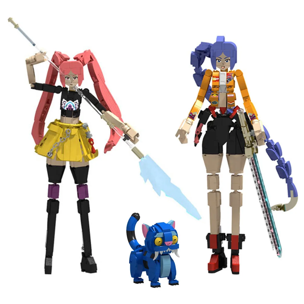 

New KPop Demon Hunters Blocks Toy Mira Rumi Zoey Building Blocks Set Birck Toy Figure For Boys Girls Birthday Christmas Gifts