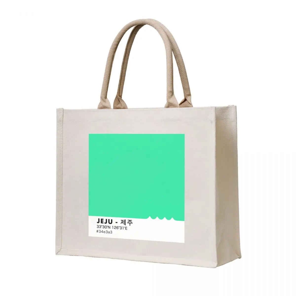 

Jeju south Korea Pantone Tote Bag Women's shopper large size bags custom canvas bag Women bags