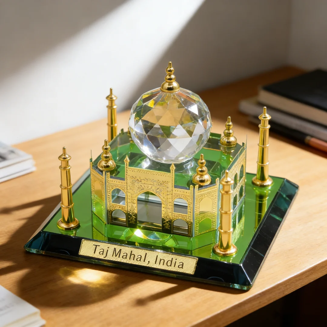 Crystal White Dome Medina Ornament Al Masjid An Nabawi Model Desktop Ramadan Eid Mubarak Gift