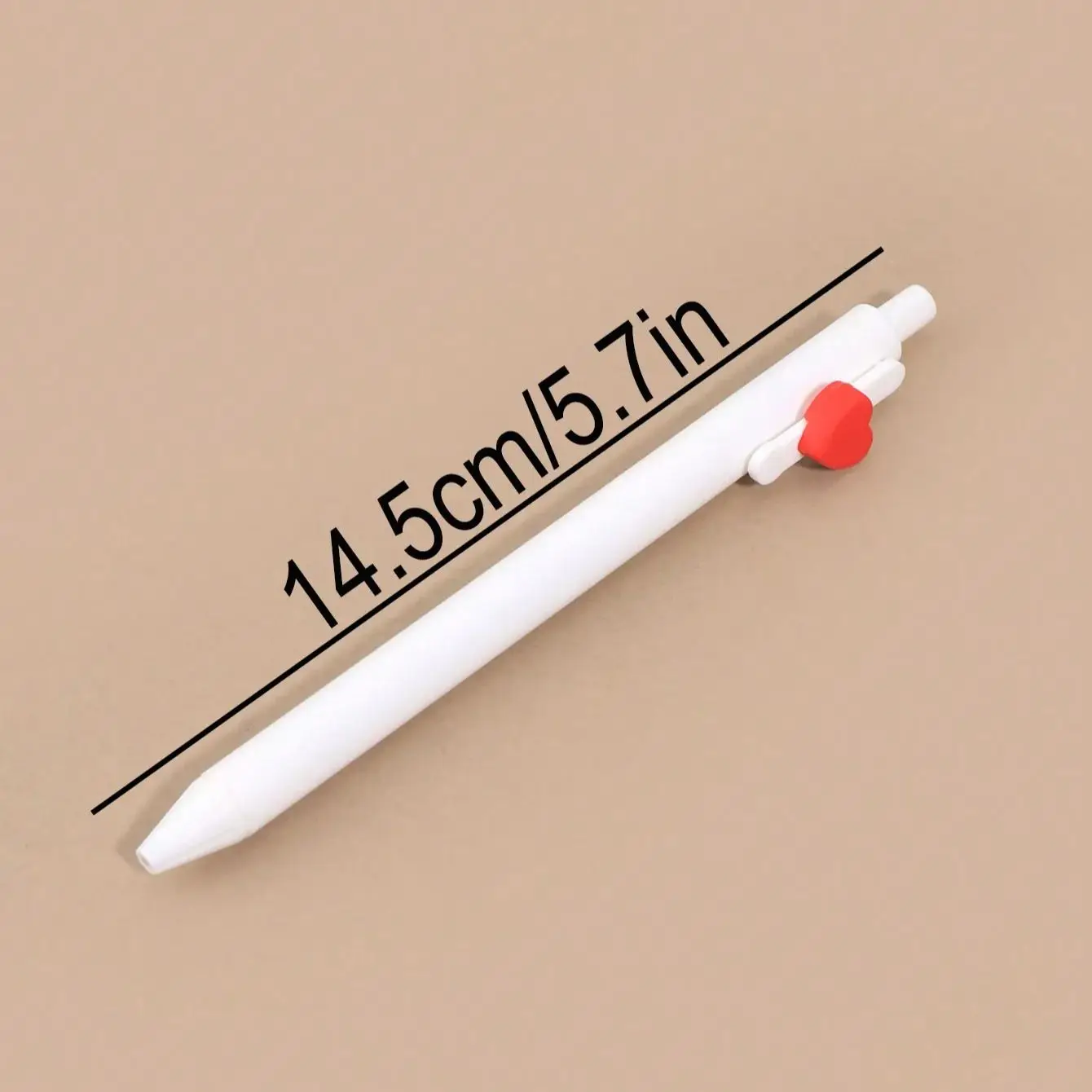 4 Packs Heart Shape Click Gel Pens, Personalized Romantic Valentine's Day Gifts for Couples, Best Friends,Writing Pens