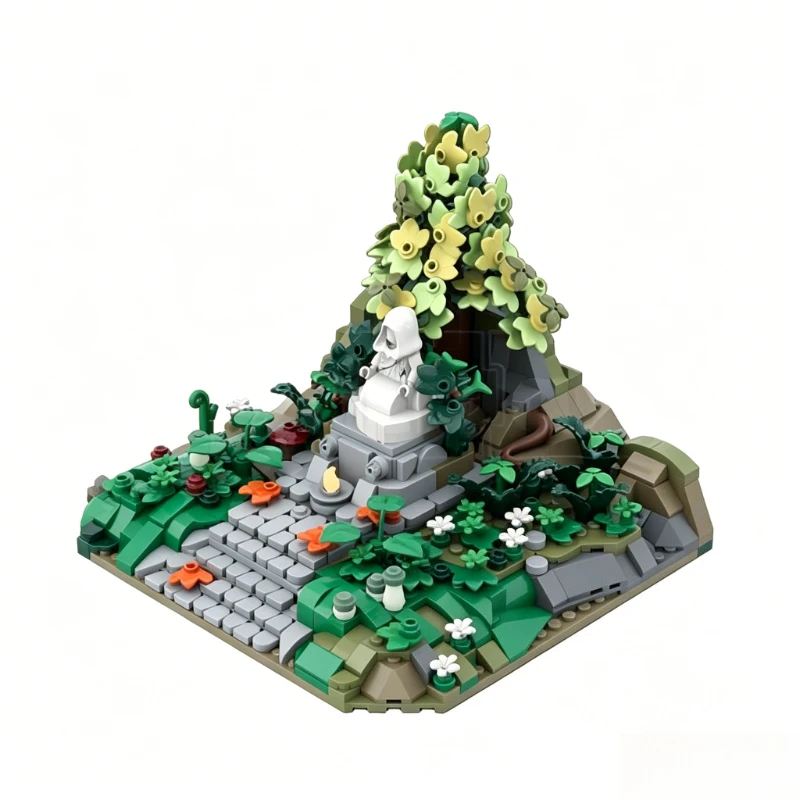 894PCS Customize MOC Rivendell Gilraen's Memorial The Lord of the Diorama Model Custom Building Blocks Children DIY Assembly Toy