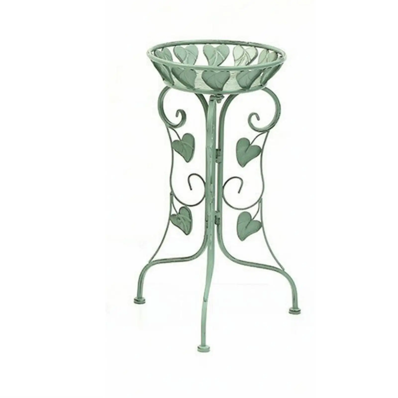 Decorative Iron Plant Stand Indoor Shelf with Leaf Design for Living Room Flower Pot Display Home Furniture